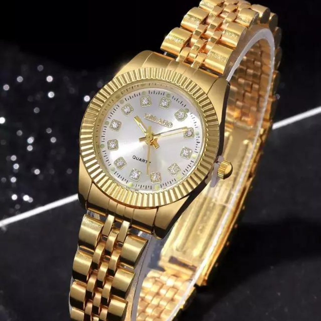 Relógio Feminino Dourado 